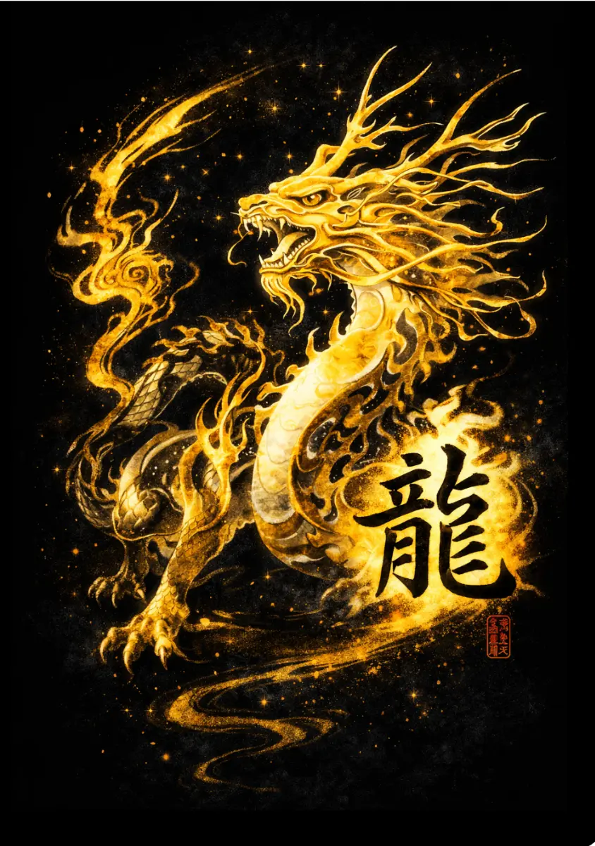 Dragon (龙) Chinese zodiac animal — The Sovereign Vision-Bearer — Taroscoper