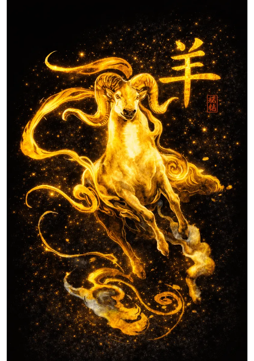 Goat Chinese Zodiac Animal Goat (羊) Chinese zodiac animal — The Sensitive Artist — Taroscoper