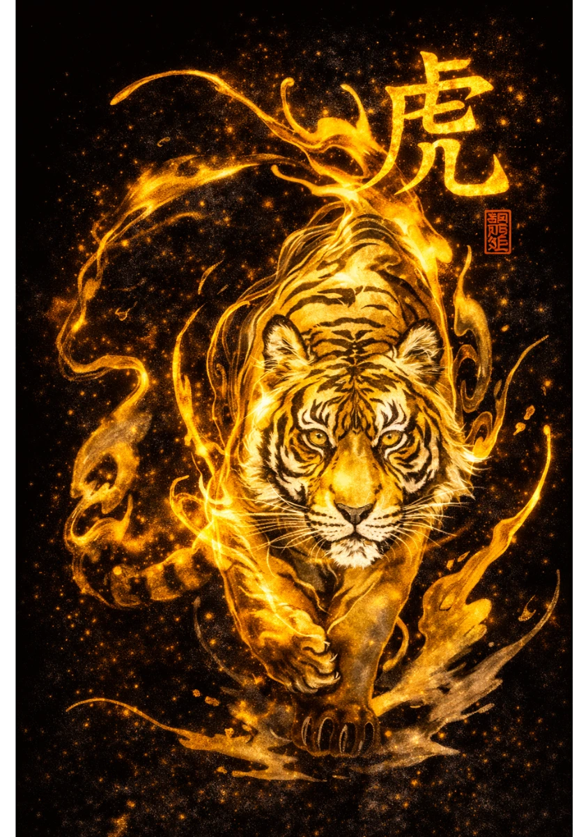 Tiger (虎) Chinese zodiac animal — The Bold Challenger — Taroscoper